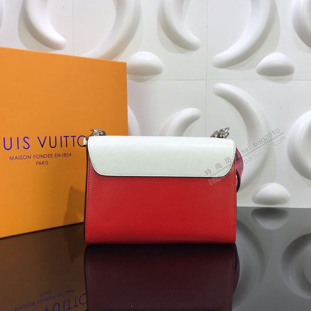 LV包 LV女包 50282粉肩帶 Twist手袋 短鏈手柄 LV單肩斜挎女包  ydh3164